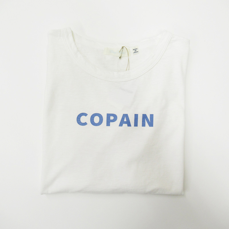DAYS バーフィル天竺ロゴTシャツ "COPAIN"   43028/WH02 【日本製】
